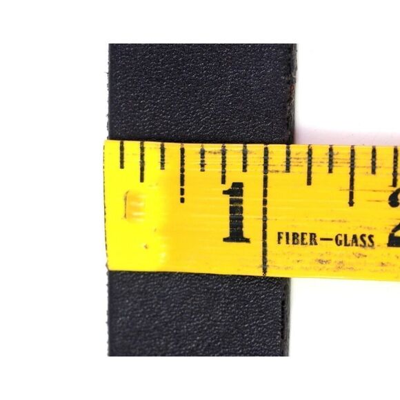 Banana Republic BLACK REAL LEATHER 1 1/8"Wd CASUAL DRESS WOMEN'S BELT Sz L (C73 - Picture 10 of 16